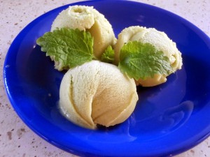 Sorbet z awokado i kolendry