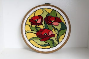 DIY: obrazek haftowany krzyżykami