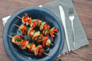 Szaszłyki z kurczaka w miodzie